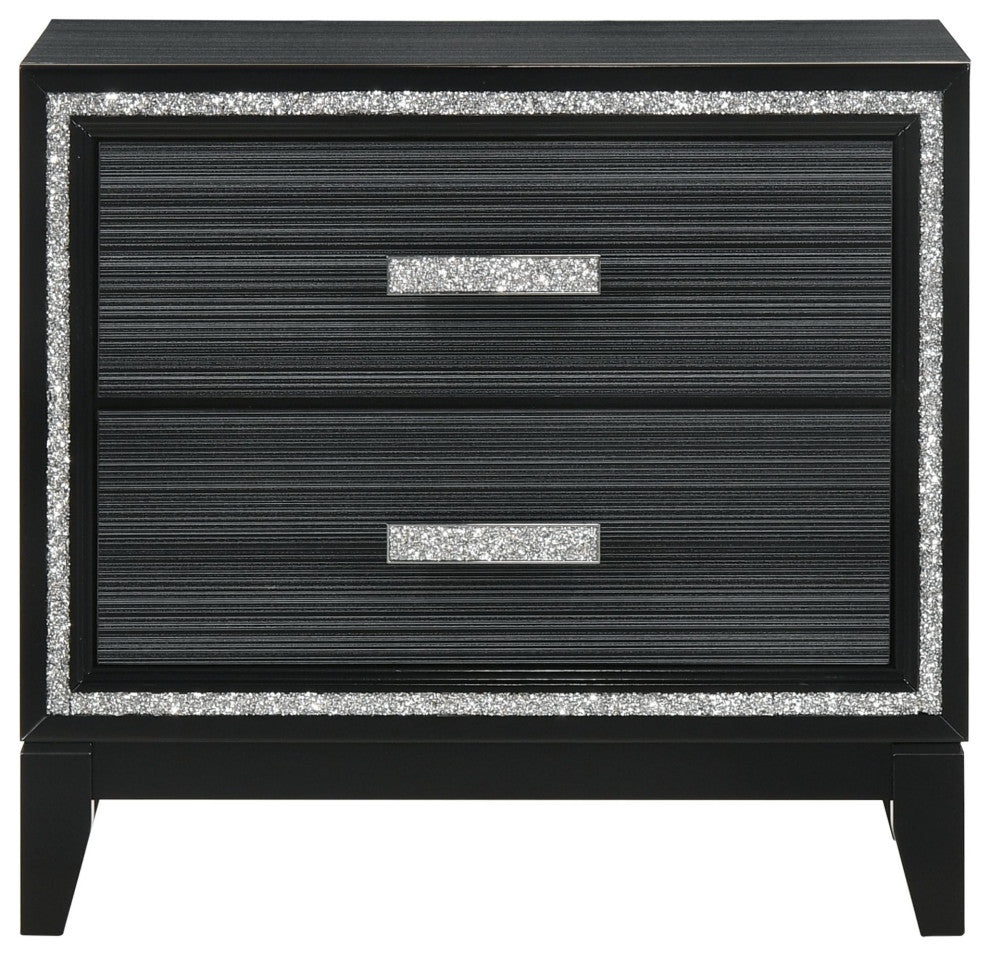 Haiden Nightstand, Weathered Black