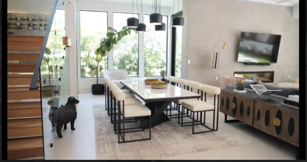 Milo Leather White Dining Chair