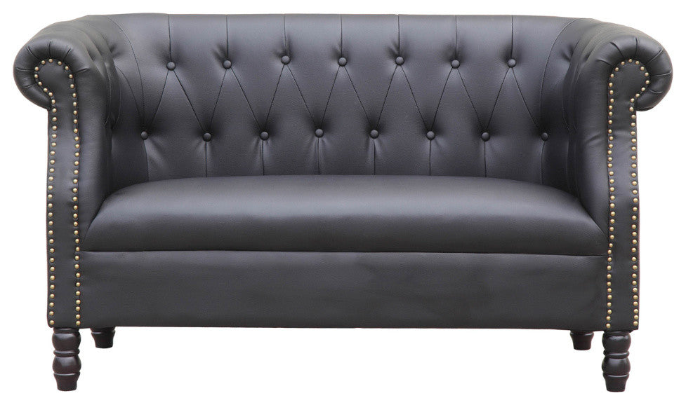 Modern Classics Chester Loveseat, Black
