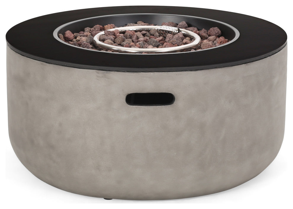 Riga Outdoor 50,000 BTU Circular Fire Pit, No Tank Holder