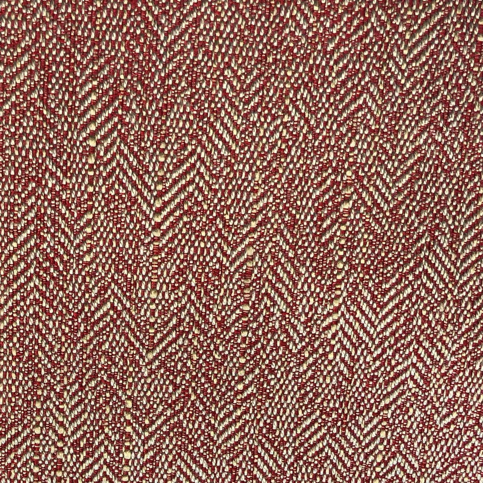 Antoinette Red and Gold Luxury Throw Pillow, 20"x36" King