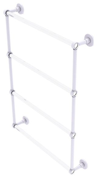 Clearview 4 Tier Ladder Towel Bar, Matte White, 24"
