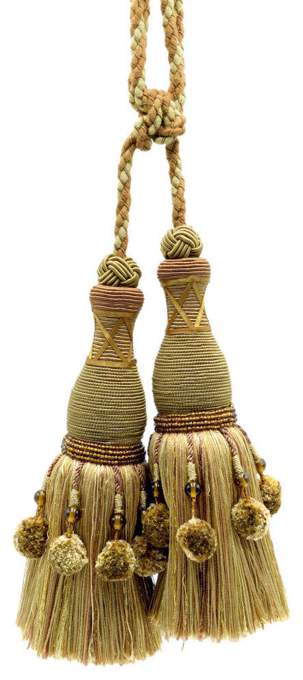 Tassel Tieback, Style# TBRW102, Color# VL04 - Gilded Gold [Sold Individually]
