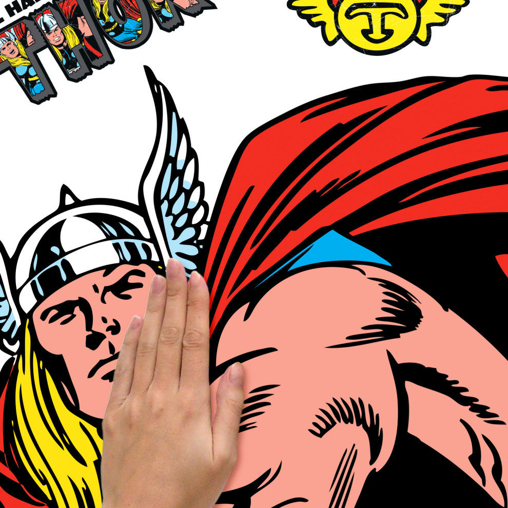 Marvel Classic Thor Comic Peel and Stick Giant Wall Decal
