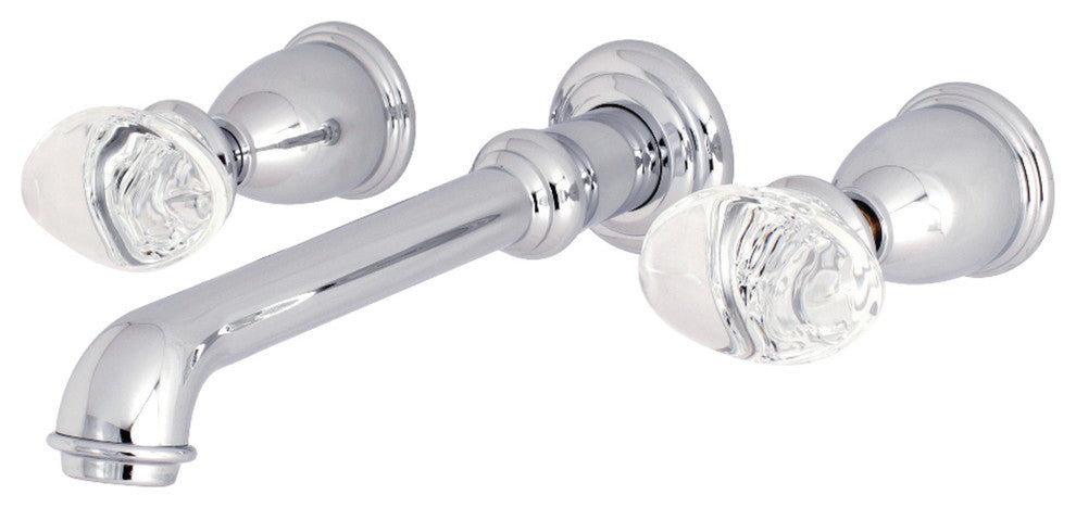 Kingston Brass Two-Handle Wall Mount Tub Faucet, Polished Chrome