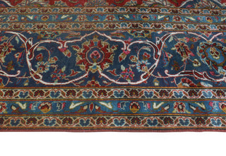 Super Vintage Distressed Aariz Red/Navy Rug, 9'9 x 13'10