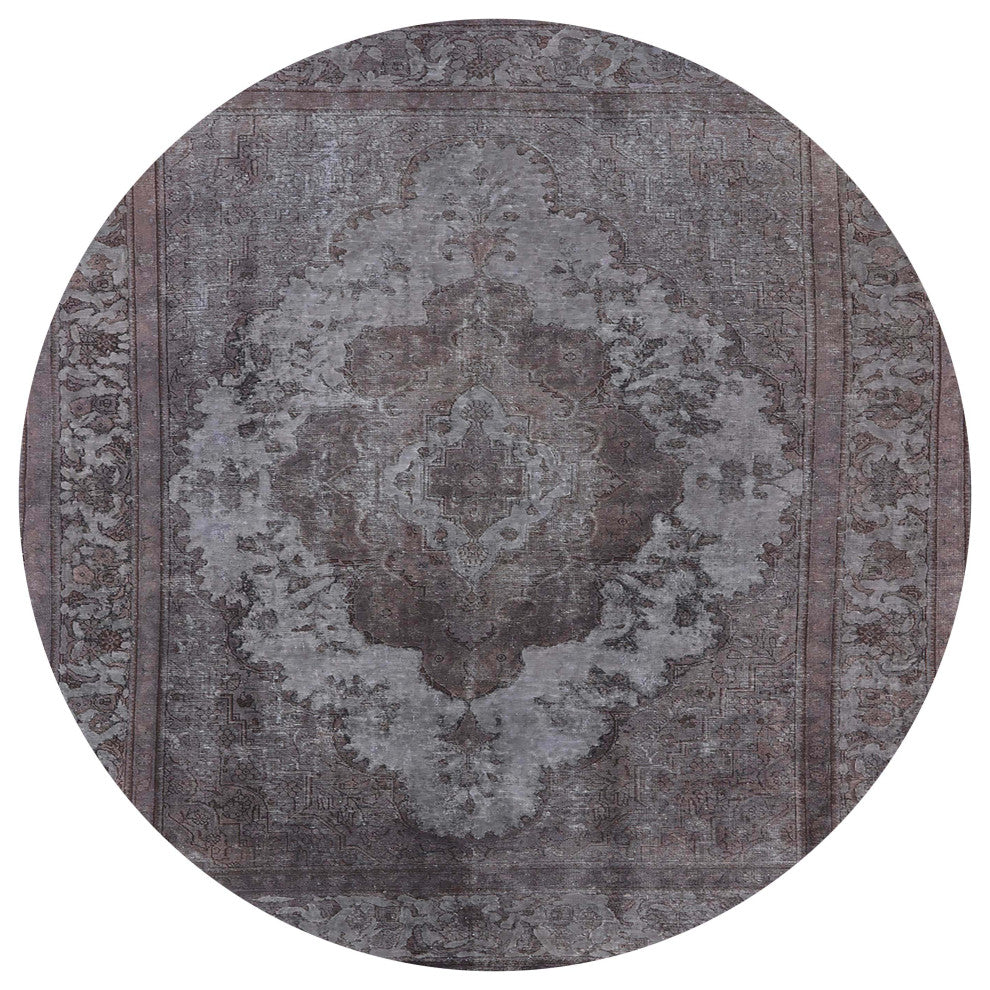 Ahgly Company Indoor Round Mid-Century Modern Area Rugs, 5' Round