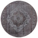 Ahgly Company Indoor Round Mid-Century Modern Area Rugs, 5' Round