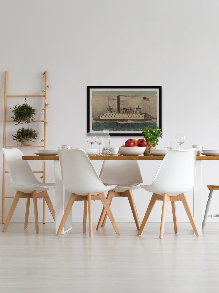 "American Ship" Framed Painting Print, 12x8