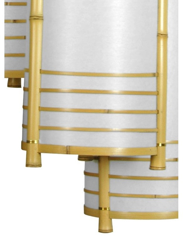 41" Kamakura Japanese Bamboo Hanging Lantern
