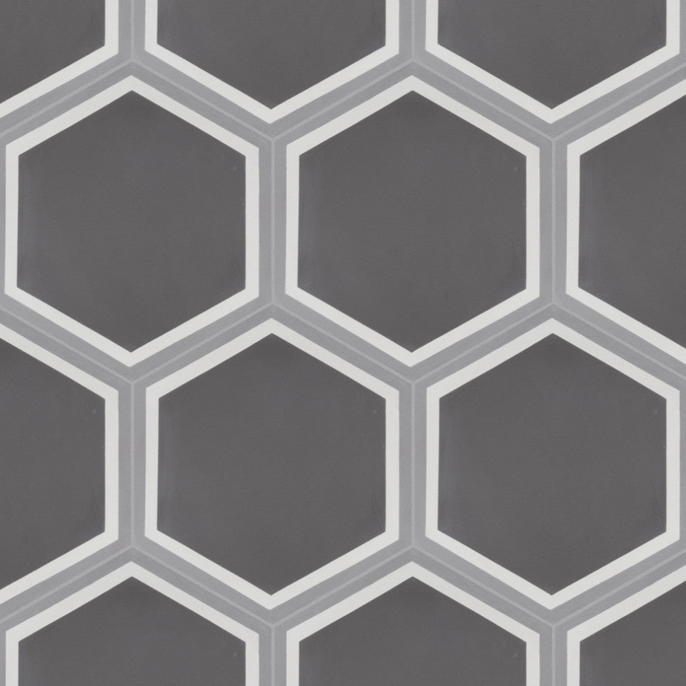 Cemento Hex Holland Strait Cement Floor and Wall Tile