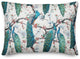 Peacock, Floral Branches 3 14x20 Spun Poly Pillow