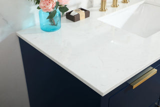 Bethany Single Bathroom Vanity, Blue, 48"