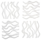 Vine Wall Tile, Matte White, Set of 4