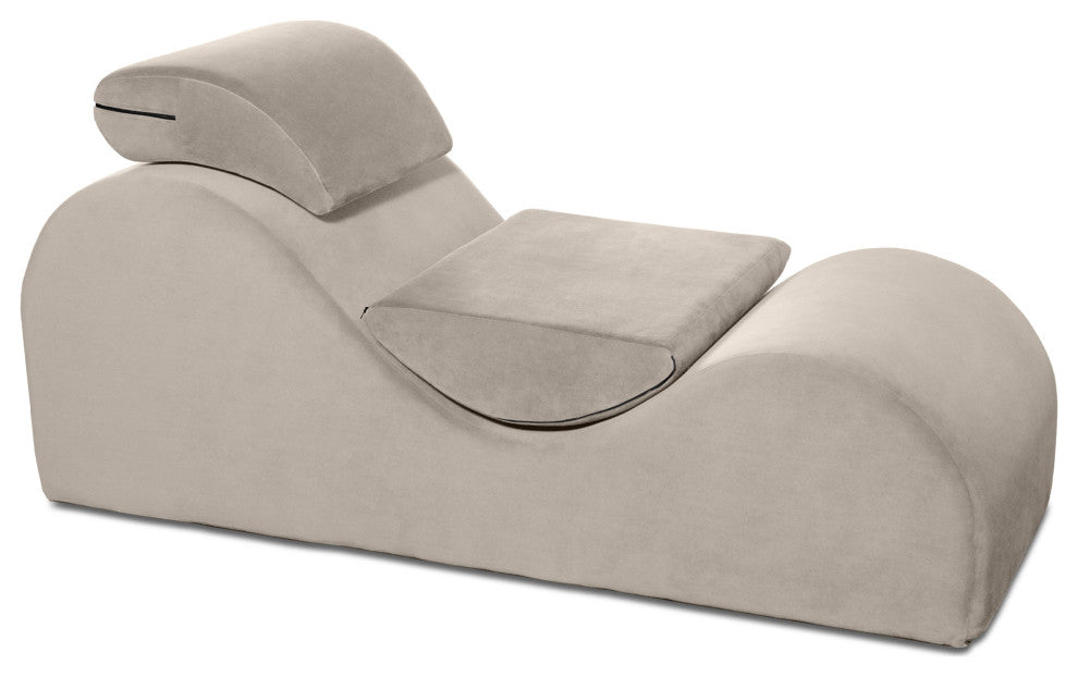 Avana Luvu Lounger-Chaise Lounge for Yoga, Exercise & More, Buckwheat