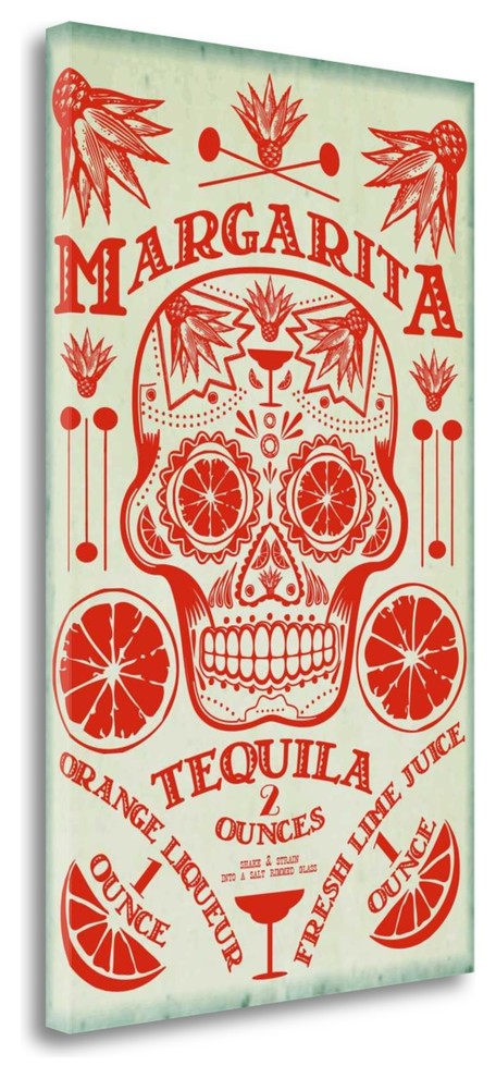 "Margarita Recipe" By Fig-Melon Press, Giclee Print on Gallery Wrap Canvas