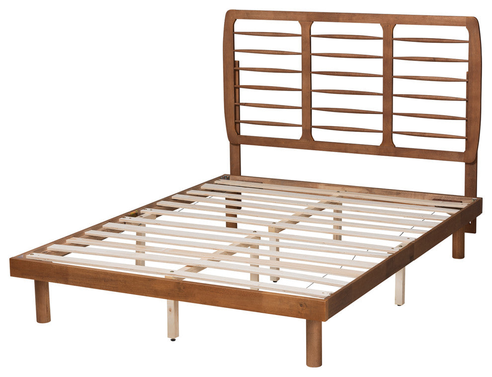 Micah Ash Walnut Platform Bed, Full