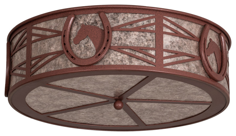 23 Wide Horseshoe Flushmount