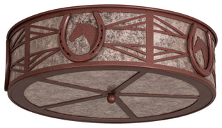 23 Wide Horseshoe Flushmount