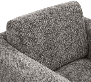Alessandra Cream Chenille Fabric Swivel Accent Chair, Grey