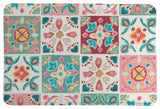 Laural Home Bohemian Tiles Memory Foam Rug