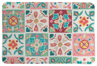 Laural Home Bohemian Tiles Memory Foam Rug