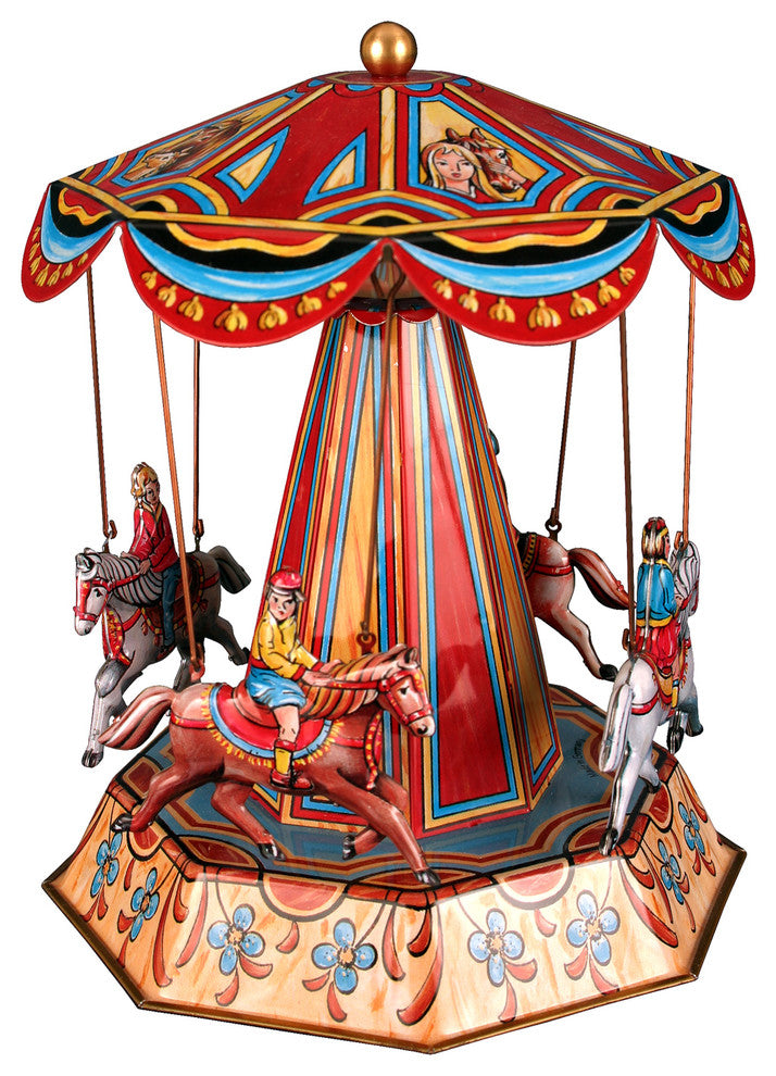Collectible Horse Carousel Tin Toy