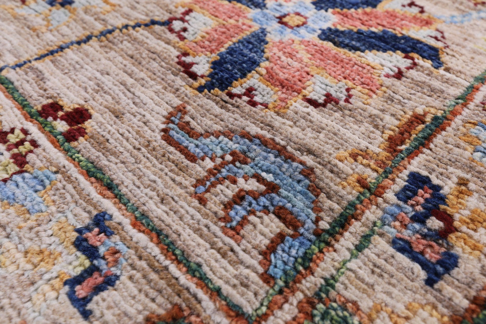 Persian Tabriz Hand-Knotted Wool Rug 4' 5" X 6' 0" Q10016