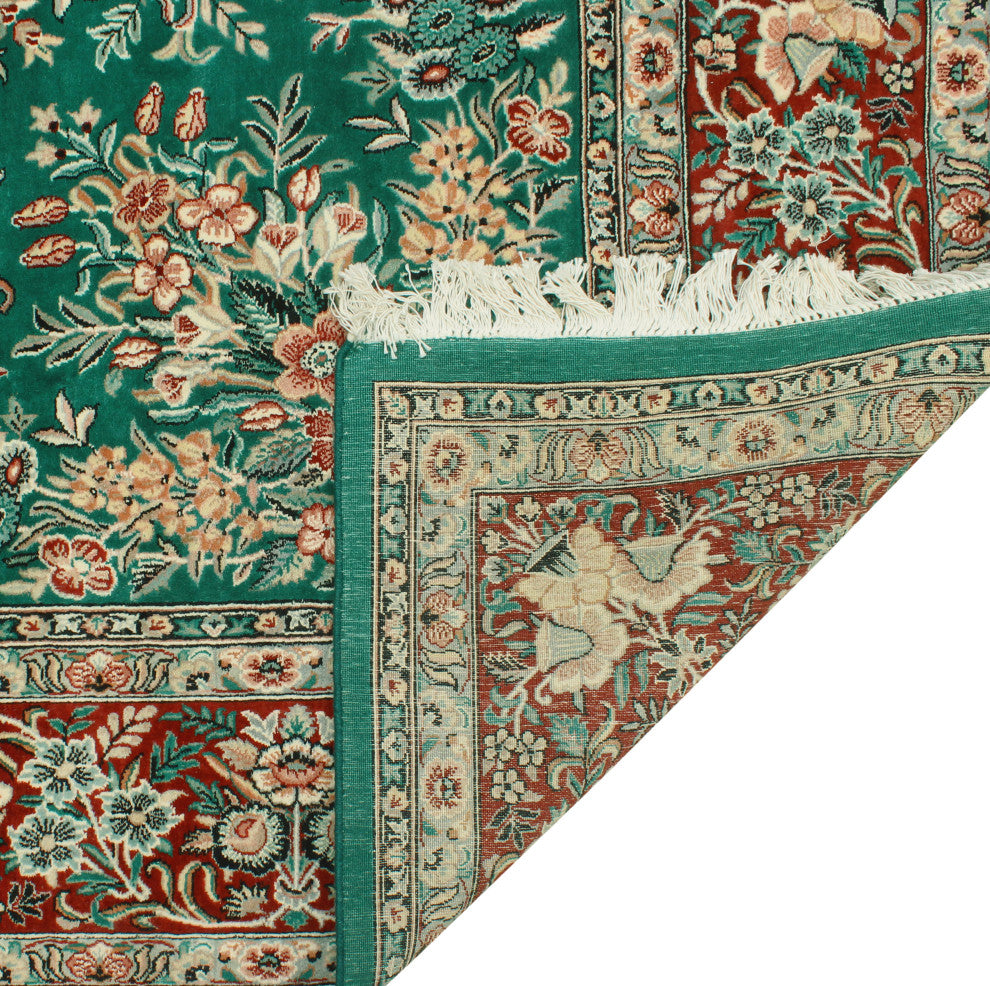 Pak-Persian Corrine Green/Red Rug, 8'2x10'0