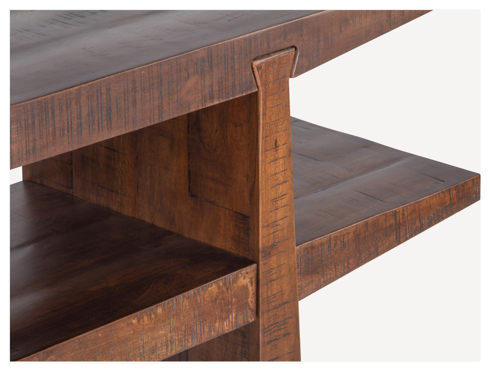 Keystone Reclaimed Wood Console, Rustic