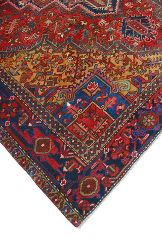 Fine Vintage Heriz Masamba Red/Navy Rug, 7'5 x 9'11