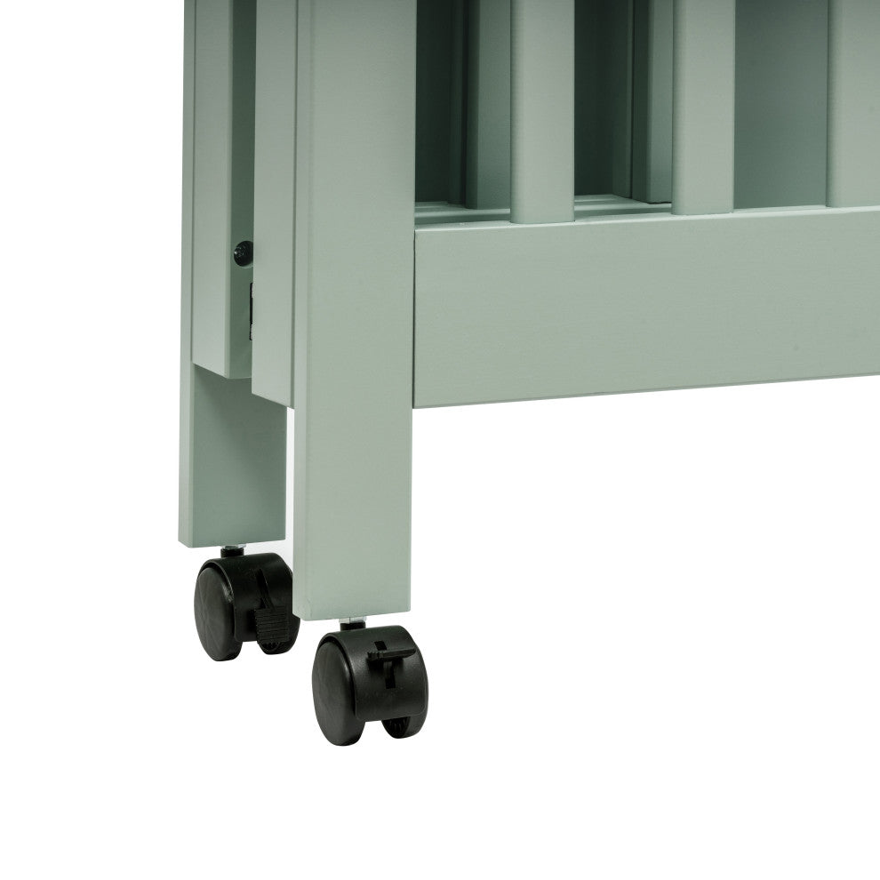 Origami Mini Crib, Light Sage