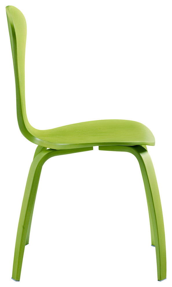 Modern Green Vortex Dining Chairs Set of 4