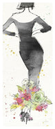 "Floral Fashion I" Digital Paper Print by Anne Tavoletti, 32"x77"
