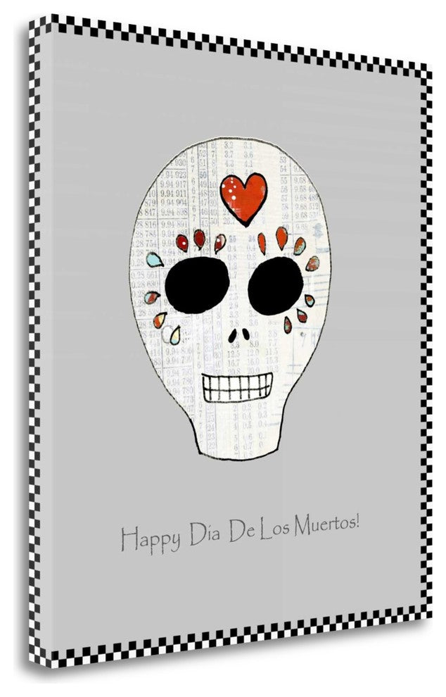 "Sugar Skull" By Sarah Ogren, Giclee Print on Gallery Wrap Canvas, Ready to Hang