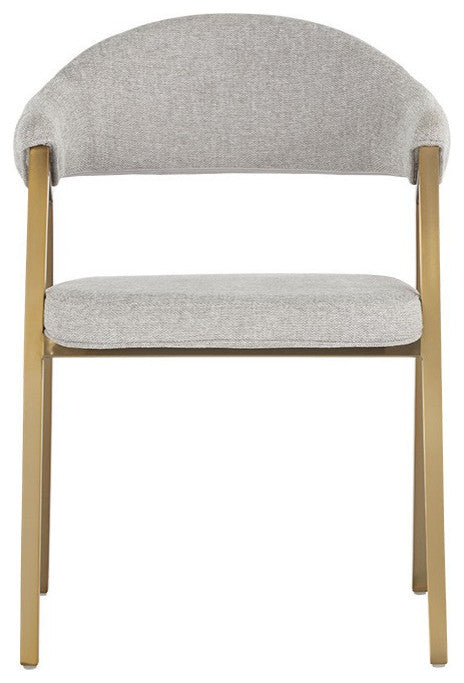 Burgos Dining Armchair, Belfast Heather Gray