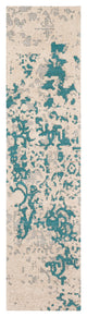 Surya Egypt EGT-3079 2'x8' Rug, Khaki/Bright Blue/Medium Gray
