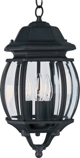 Maxim 1036 Crown Hill 3 Light 8"W Outdoor Mini Pendant - Black