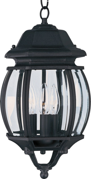 Maxim 1036 Crown Hill 3 Light 8"W Outdoor Mini Pendant - Black