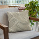 Plutus Brown Hidden Tour Abstract Luxury Throw Pillow, 20"x20"