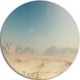 Sandy Dessert, Landscape Photo Round Wall Art, 11"
