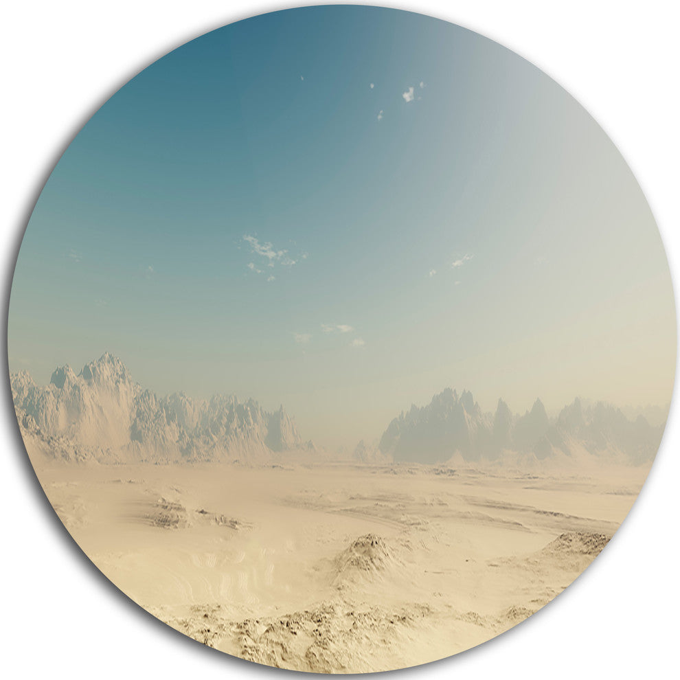 Sandy Dessert, Landscape Photo Round Wall Art, 11"