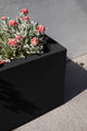 Veradek Block Series Trough 36" Planter, Black