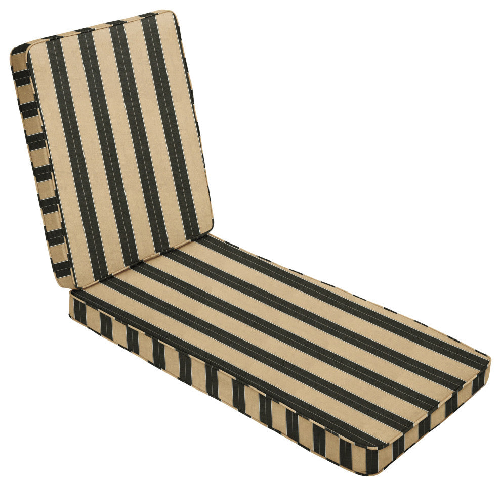 Mozaic Home Berenson Tuxedo Outdoor/Indoor Chaise Lounge Cushion 78x21x3"