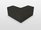 78"x46"x33" Frameless 90 Degree Shower Enclosure Wall Hinge, Matte Black
