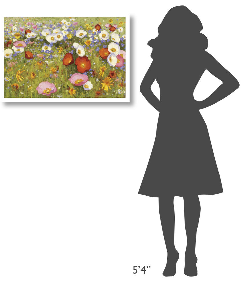 "Champ de Fleur III" Digital Paper Print by Shirley Novak, 32"x22"