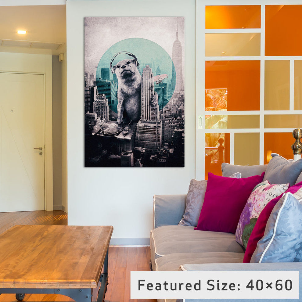 "DJ" by Ali Gulec, 40x26x1.5"