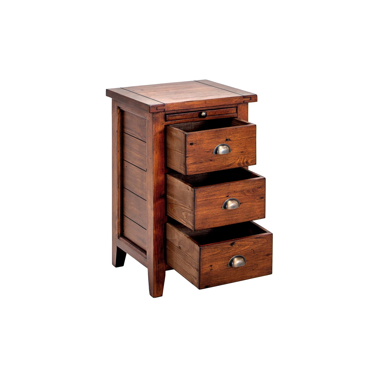Irish Coast 3-Drawer Nightstand, Brown
