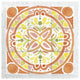 "Citrus Tile I" Digital Paper Print by Elyse DeNeige, 38"x38"