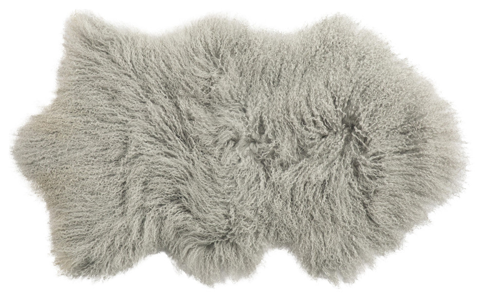 Curly Long Wool Tibetan Sheepskin Pelt